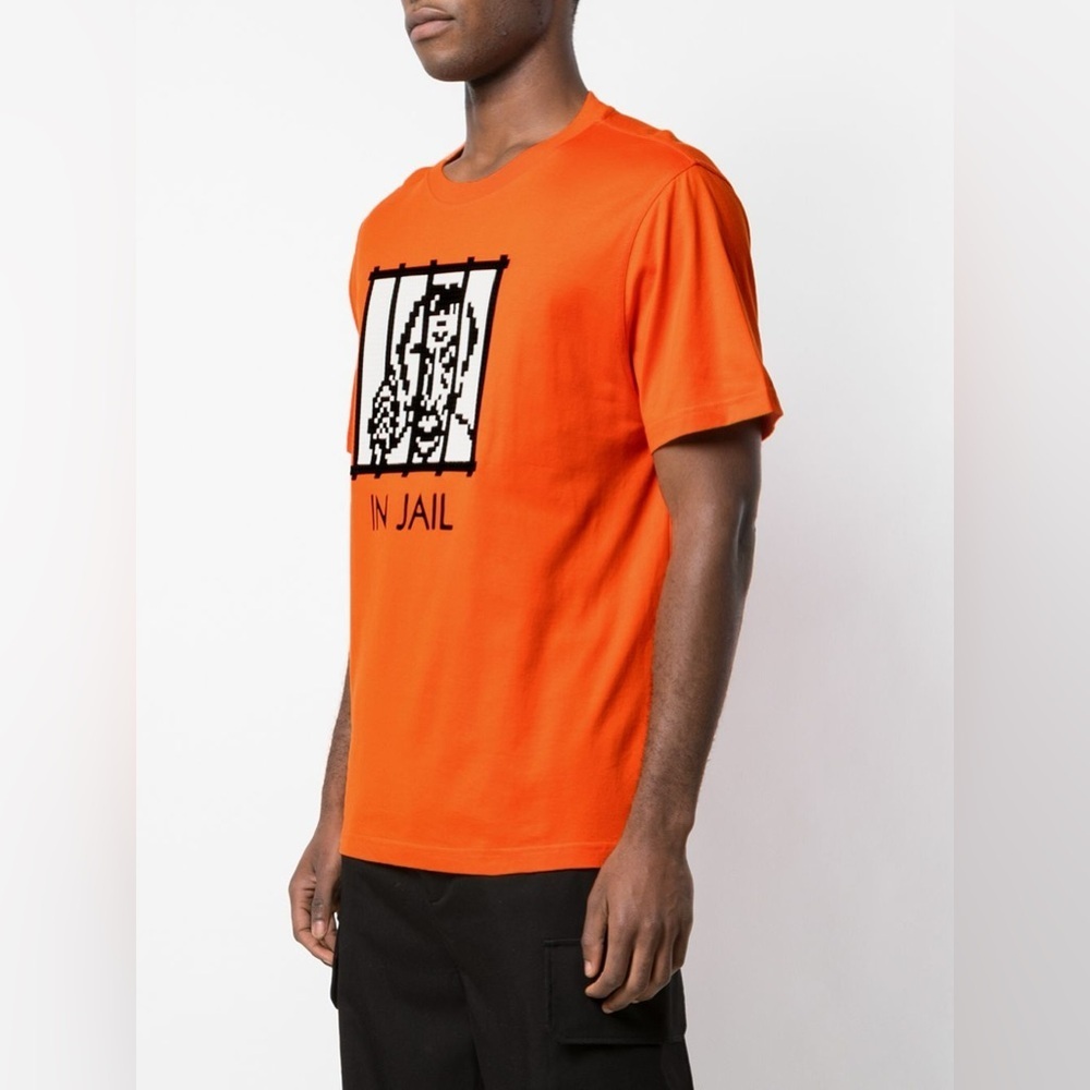 MOSTLY HEARD RARELY SEEN 8-BIT BARS “IN JAIL” TEE ORANGE |$110.00 | SIZE SMALL